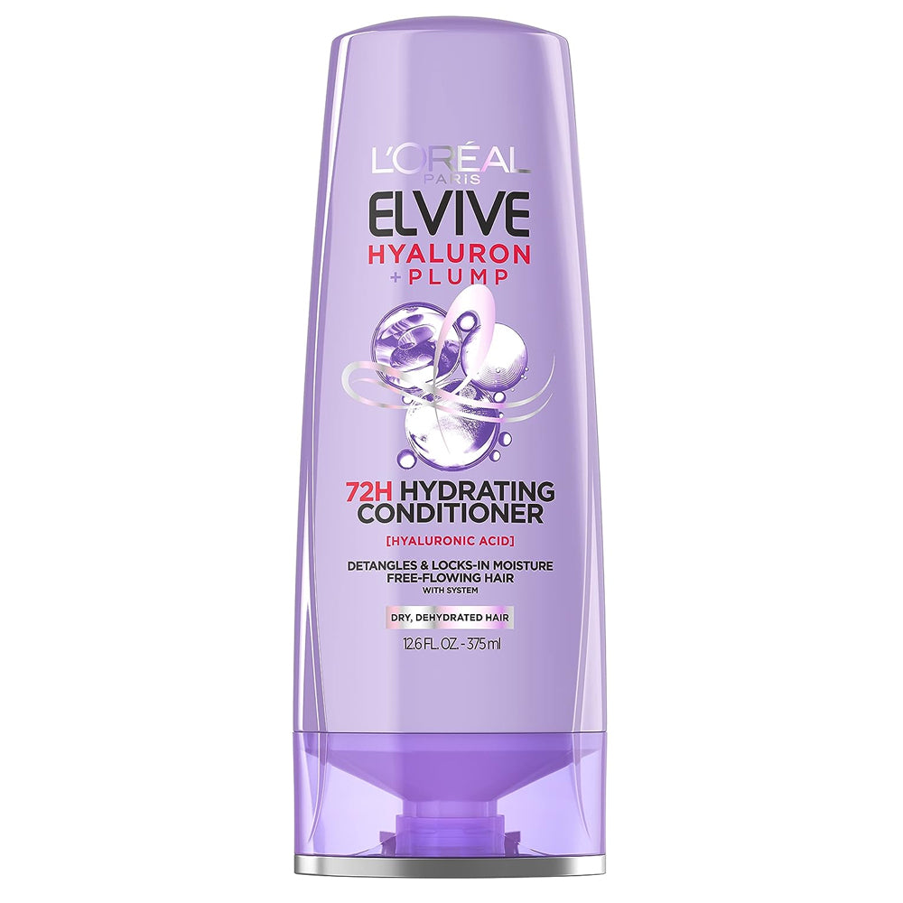 L'Oreal Paris Elvive Hyaluron Plump Hydrating Conditioner, 12.6 Fl Oz