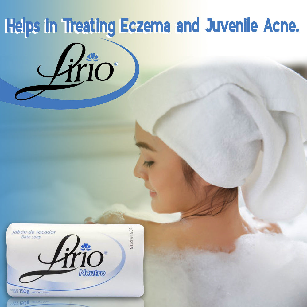 Lirio - Neutro Bar Soap 5.3 Ounces. Pack of 6