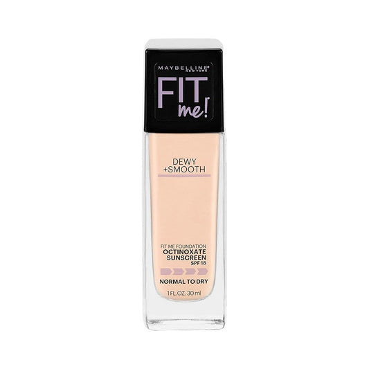 Maybelline New York Fit Me Dewy + Smooth Foundation. SPF 18. Porcelain 110. 1 oz