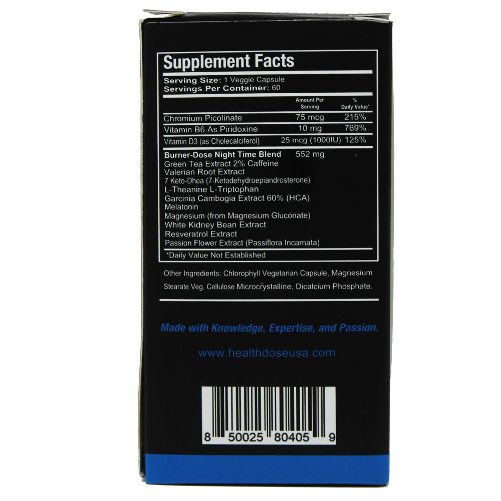 Health Dose Fat Burner - PM Nighttime - Pack of 5