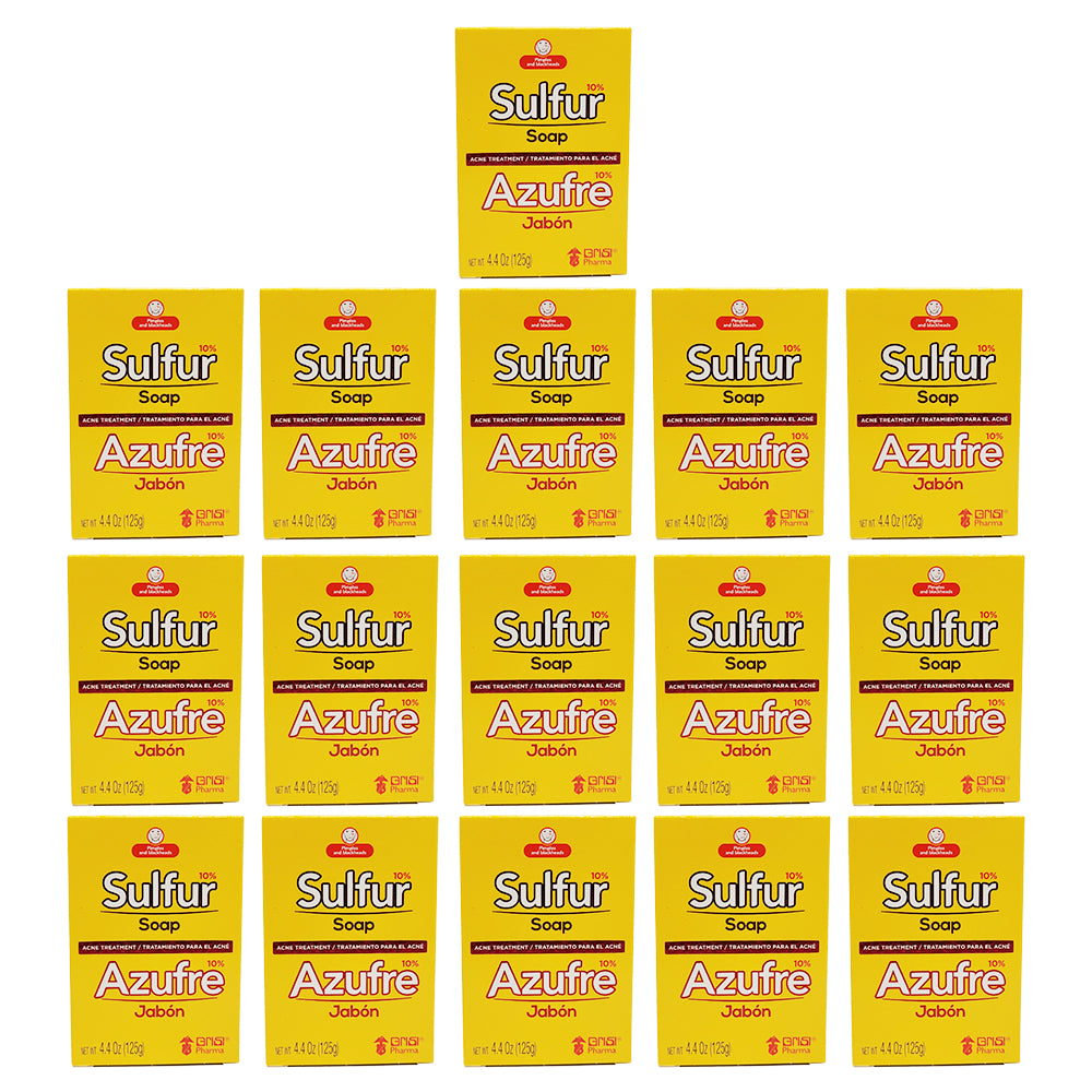 Grisi Sulfur Soap With Lanolin 4.4 Oz / 125 g. Pack of 16