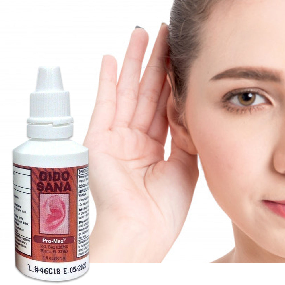 Promex Oido Sana. Ear Drying Solution. Itch, Pain and Swimmer's Ear Relief. 1 oz