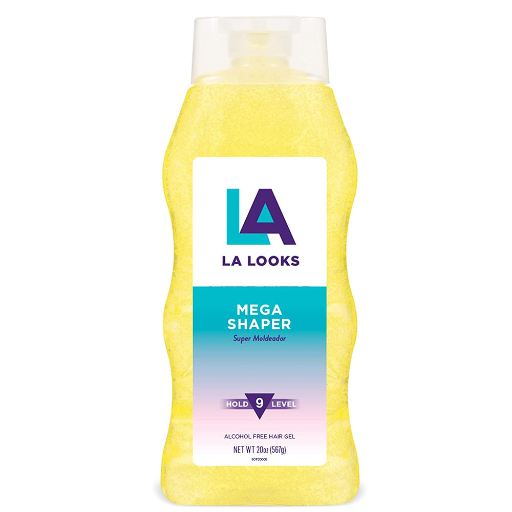 La Looks Mega Shaper Hair Styling Gel. Level 9 Strong Hold. Alcohol Free. 20 Oz