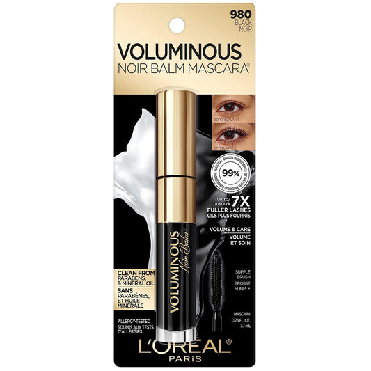 L’Oréal Paris Voluminous Noir Balm Volumizing Mascara. 980 Black. 0.26 fl.oz
