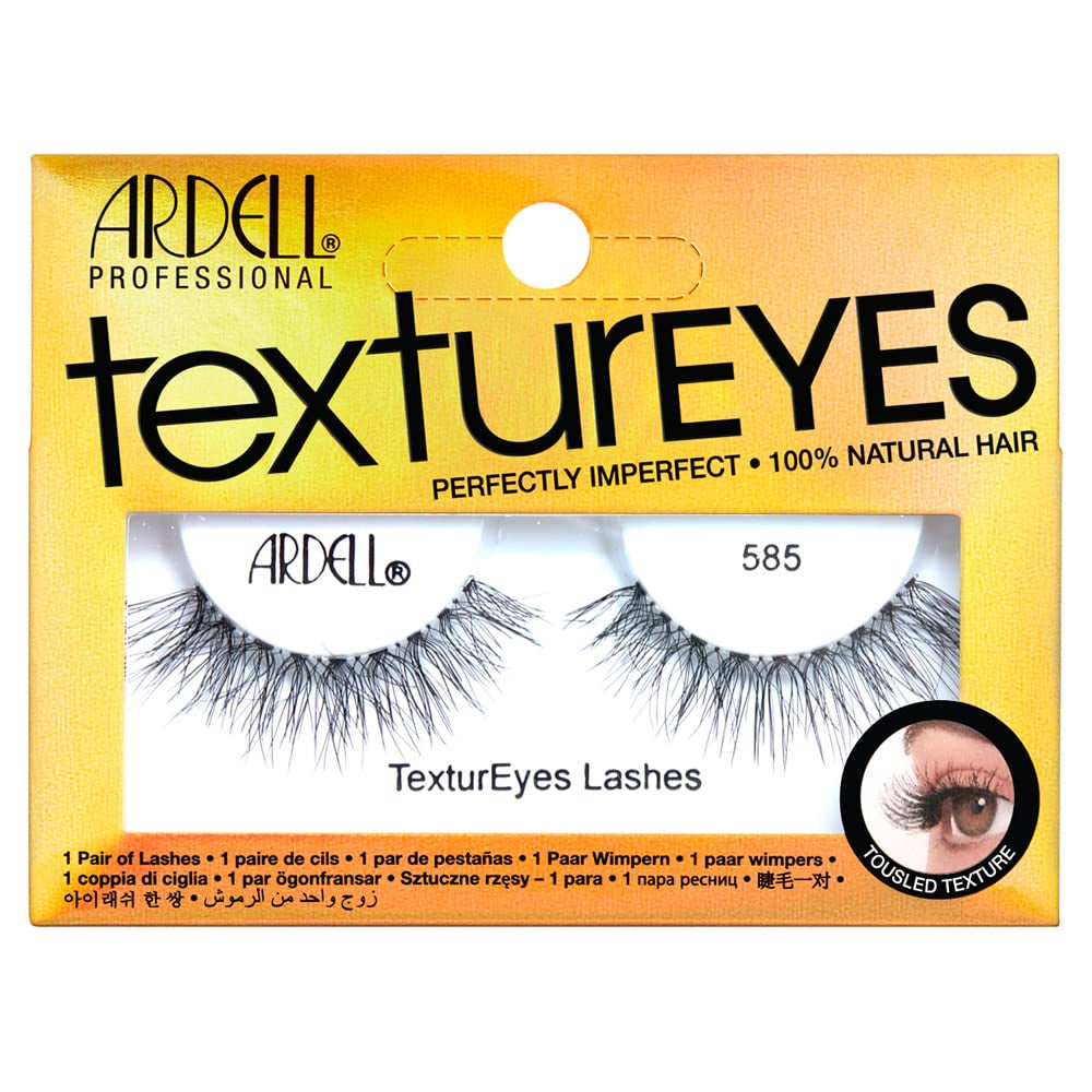 Ardell Professional TexturEyes 581 Eyelashes. 100% Natural. Tousled Look. 1 Pair