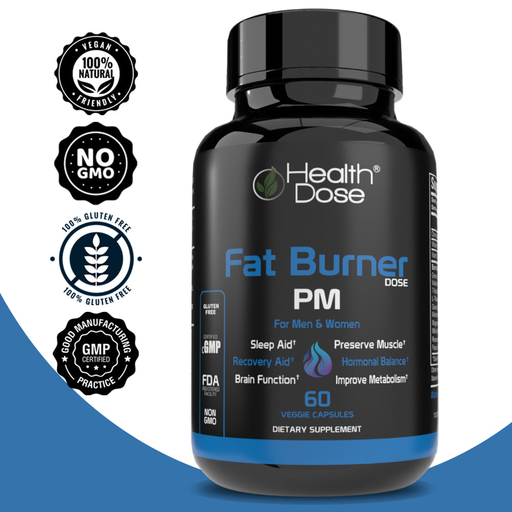 Fat Burner Kit by Health Dose - AM Day Time 120 Capsules & PM Nighttime 60, (Vegetarian Capsules).