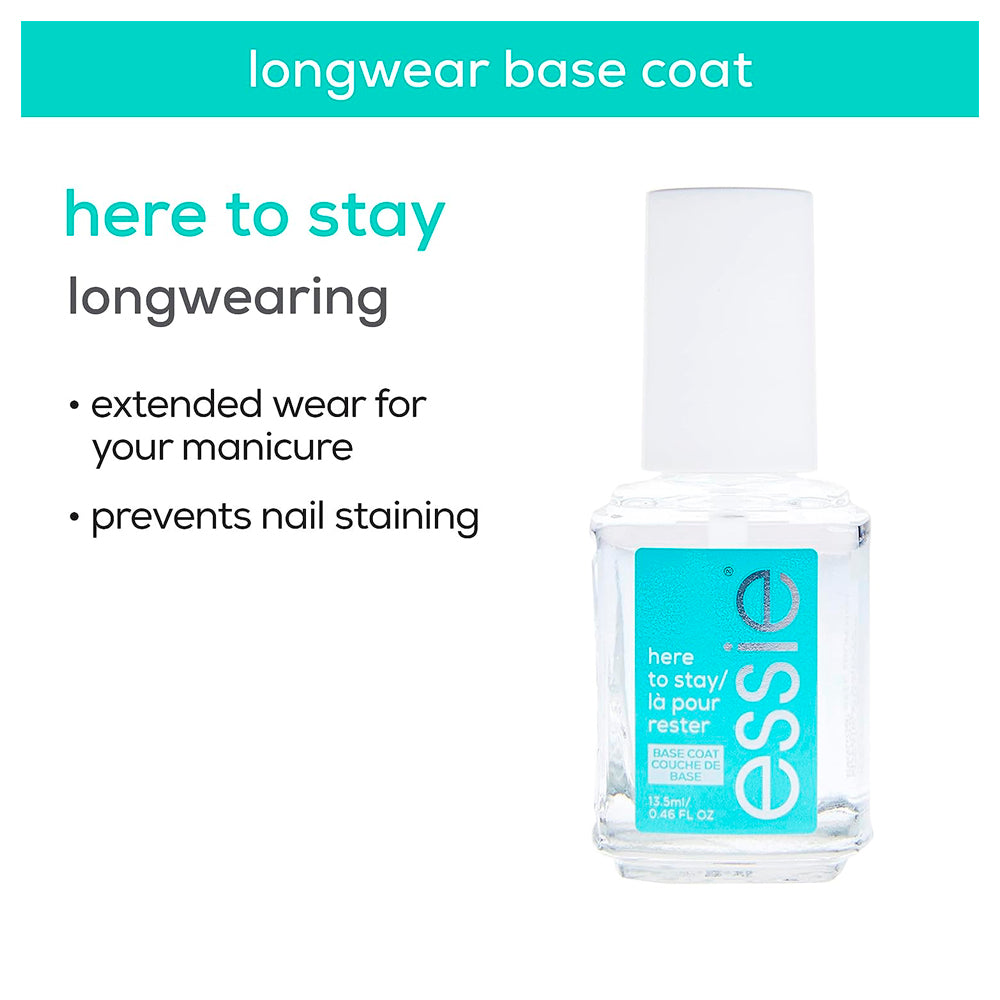 Essie Nail Care Kit. Longwear Base coat, High-gloss Top coat, Nail & Cuticle Oil