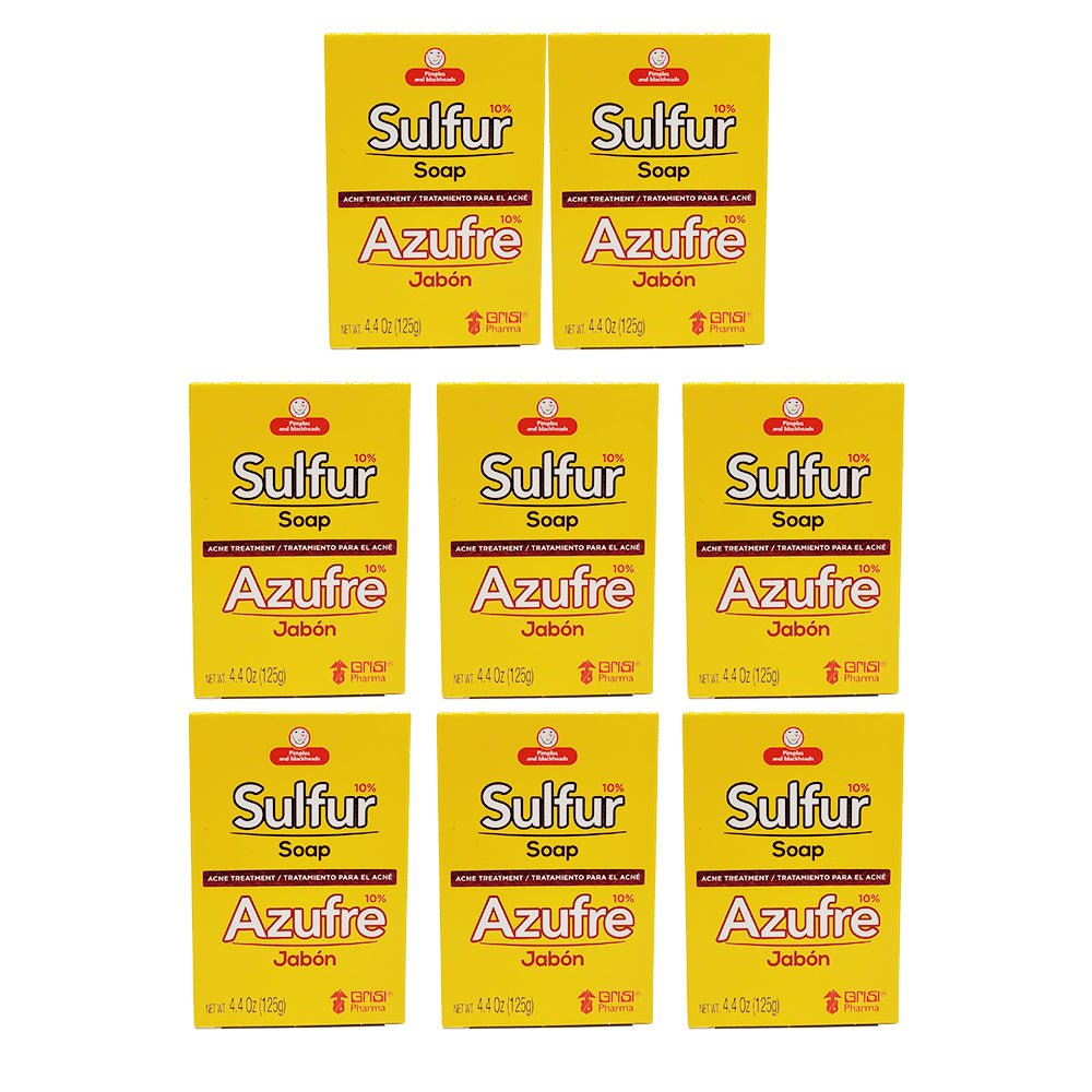 Grisi Sulfur Soap With Lanolin 4.4 Oz / 125 g. Pack of 8