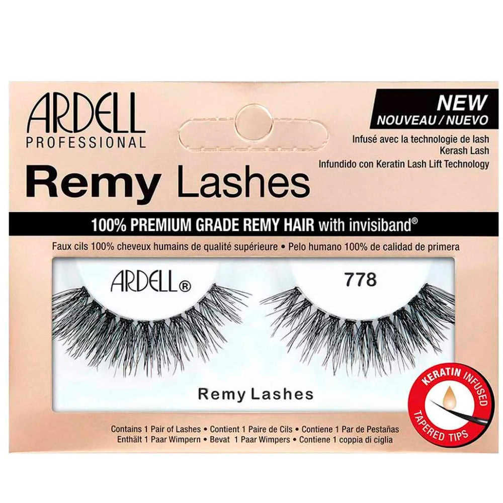 Ardell Professional Remy Lash 778 Eyelashes. Medium Length, Feather Look. 1 Pair