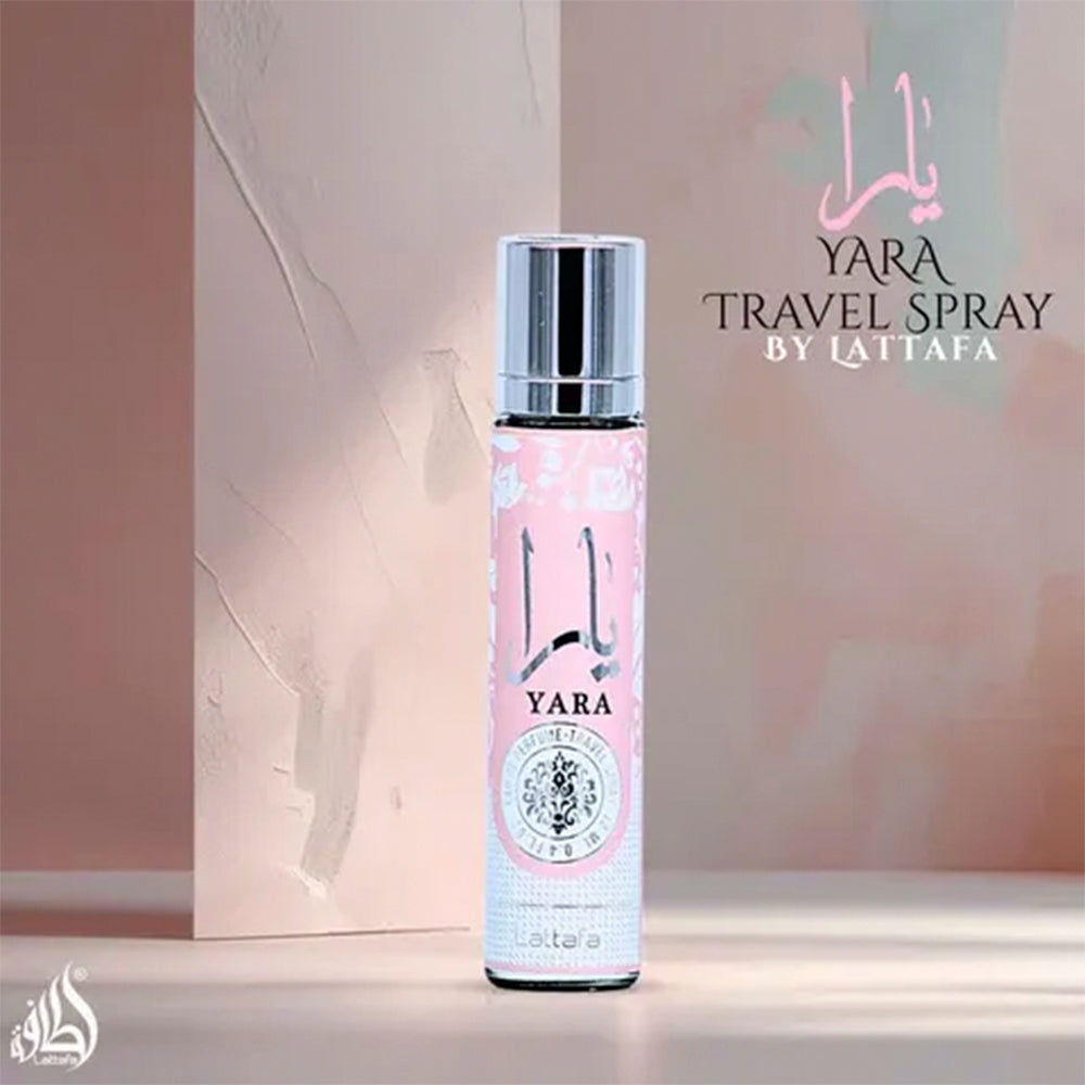 Lattafa Yara Pink Travel Spray - 0.4 oz (12ml) Eau de Parfum - Viral Creamy Strawberry & Vanilla "Clean Girl" Scent
