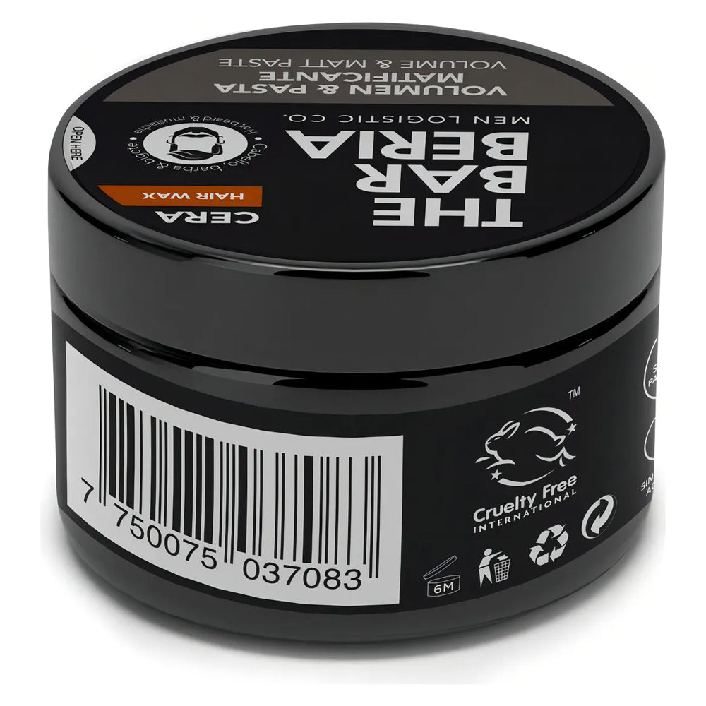 The Barberia Volume & Matte Paste Hair Wax, 2.4 fl oz Hair, beard & mustache. Pack of 3