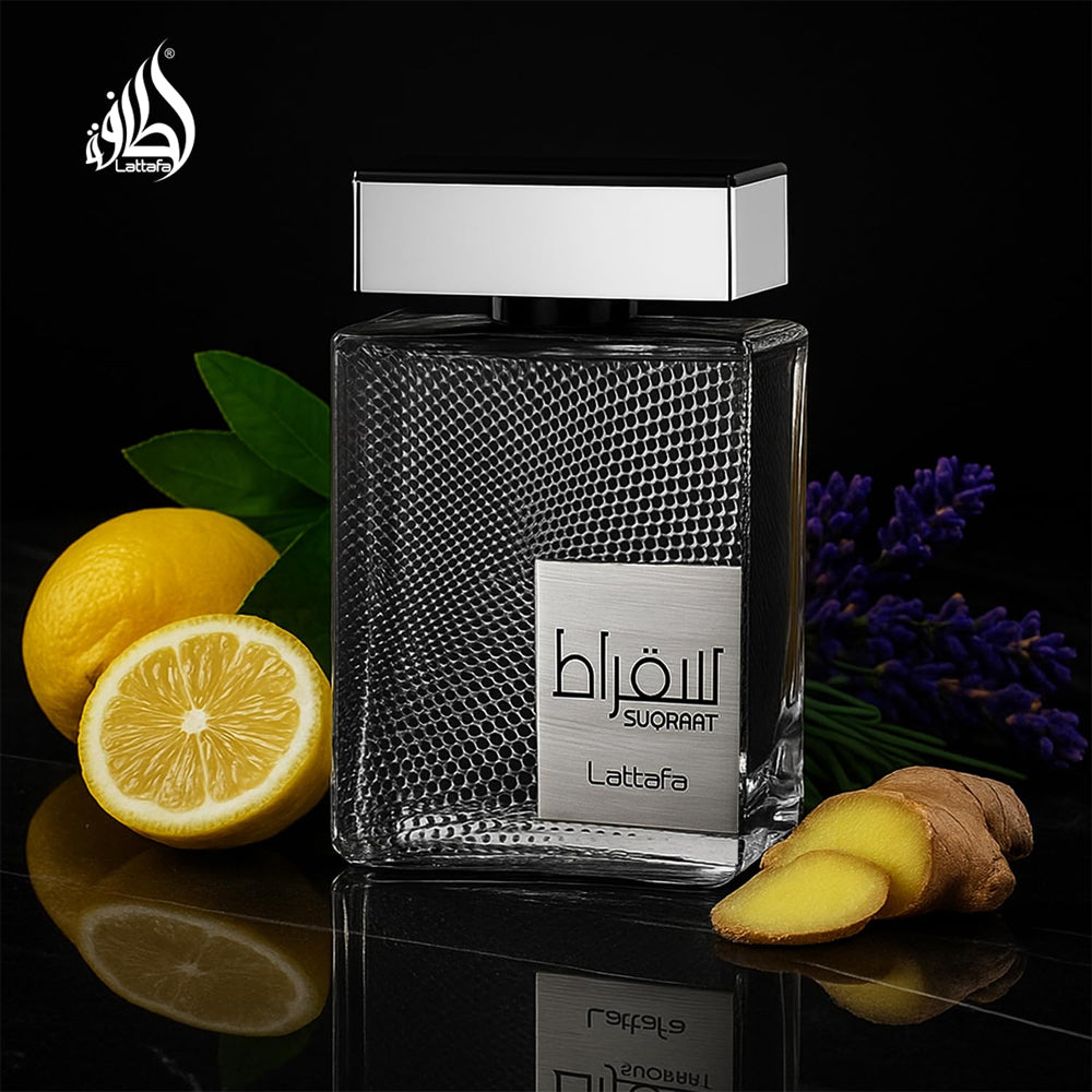 Lattafa Suqraat Eau de Parfum for Men - 3.4 oz (100ml) Luxury EDP Spray - Masculine Fragrance