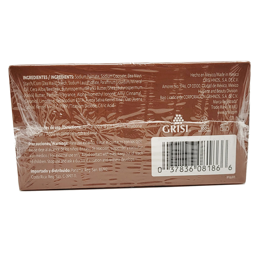 Grisi Oat Balancing Bar Soap. Cleanse, Exfoliate & Moisturize. Anti Acne. 3.5 oz