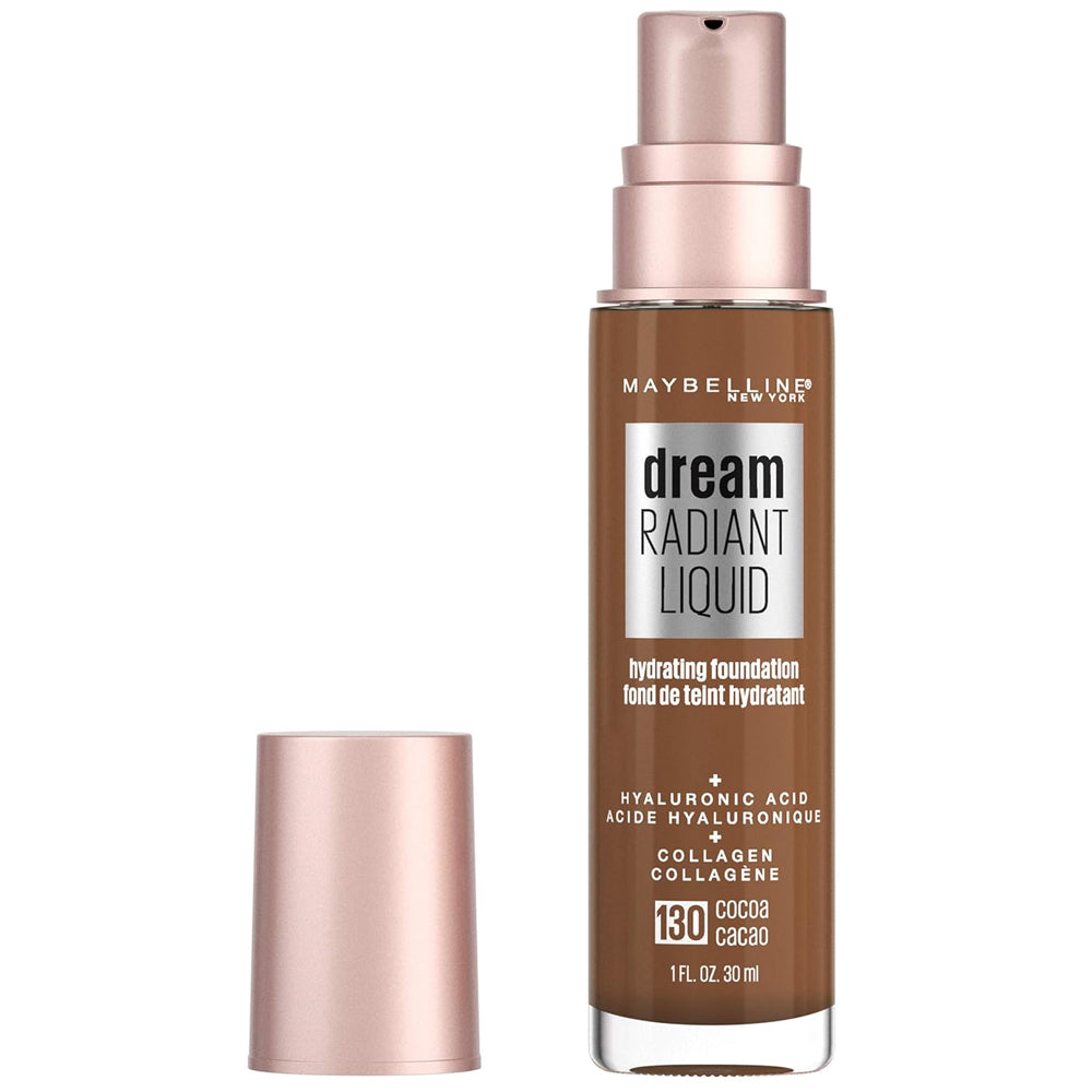 Maybelline Dream Radiant Liquid Makeup,  Liquid Foundation, Cocoa, 1 Count