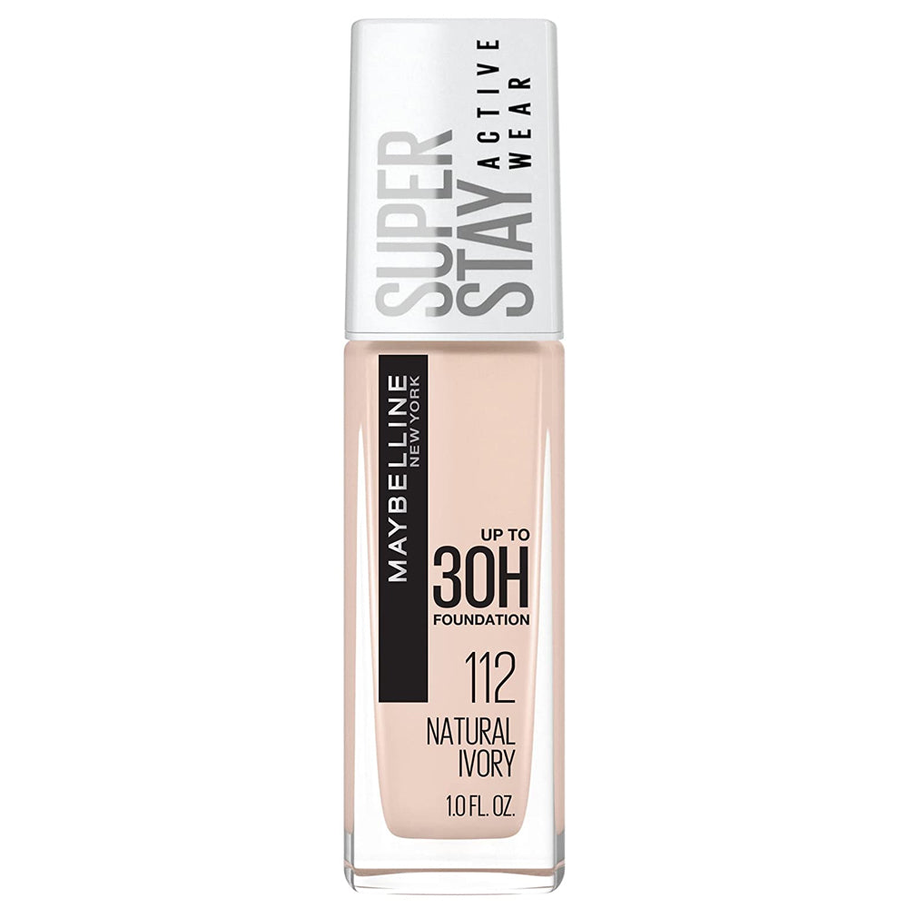 Maybelline Super Stay Active Wear 30 Hour Foundation. Natural Ivory 112. 1 fl.oz