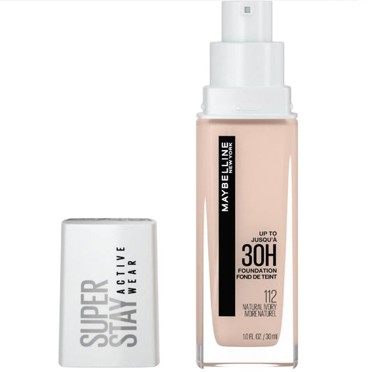 Maybelline Super Stay Active Wear 30 Hour Foundation. Natural Ivory 112. 1 fl.oz