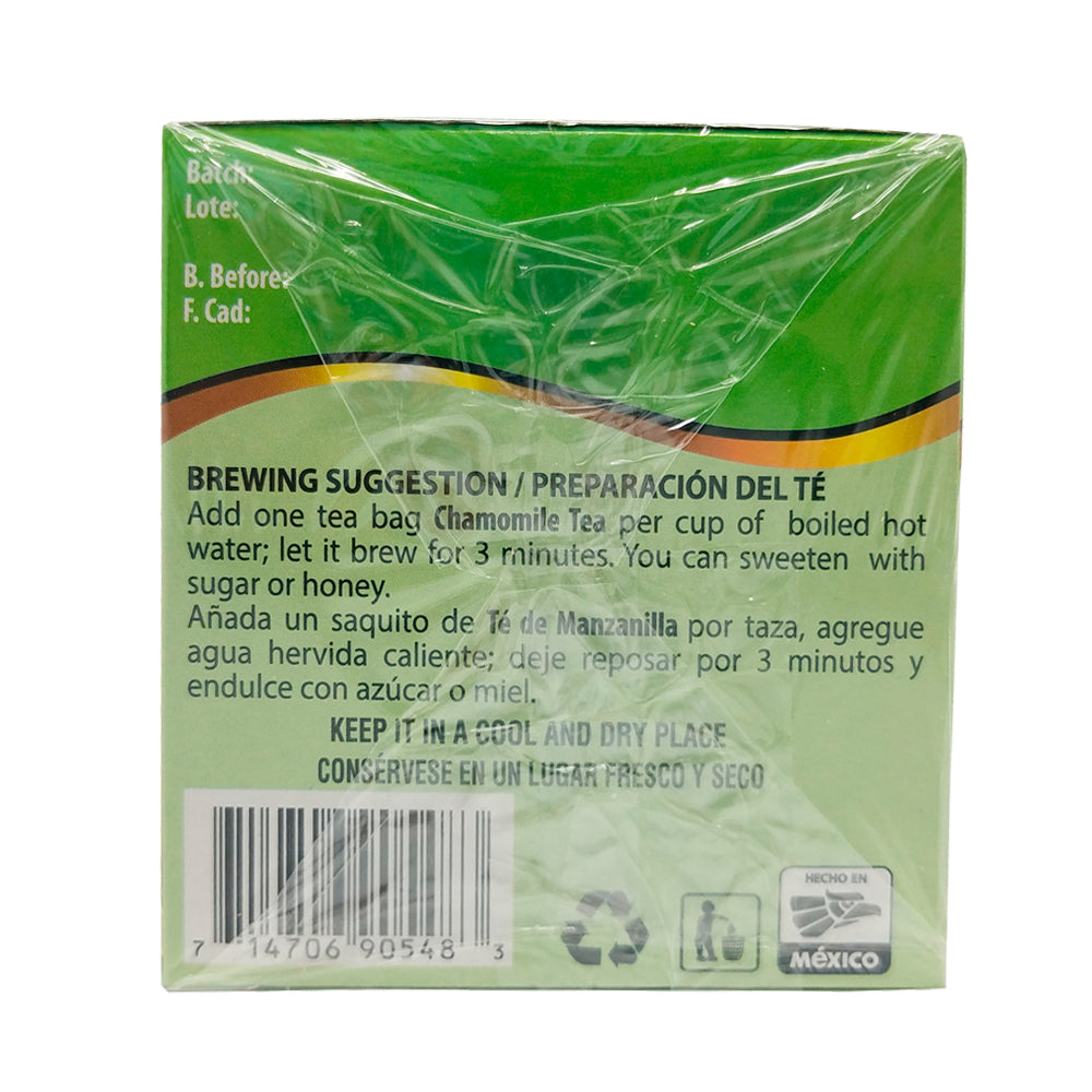 Herbacil Chamomile / Manzanilla Tea 25-Bags 0.88 Oz / 25 g. Pack of 3