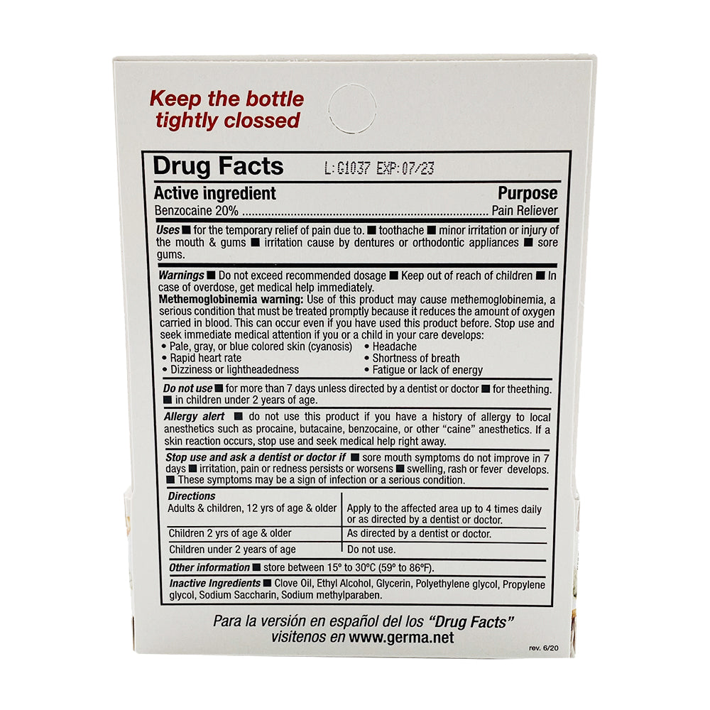 Germa Anesgerm, La Muela, Oral Pain Relief - Pack of 3