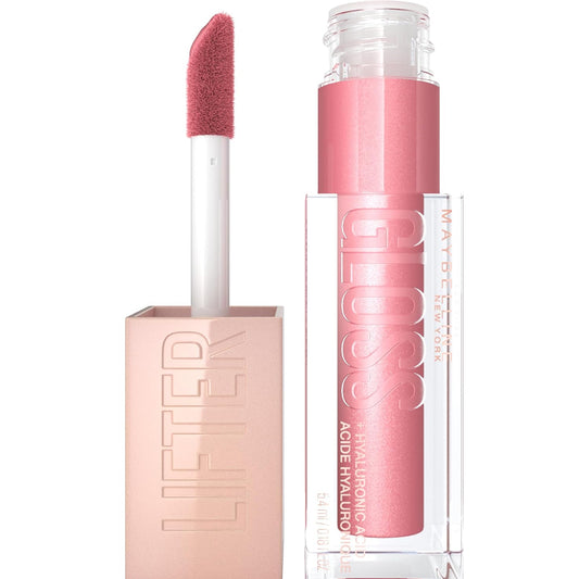 Maybelline Lifter Gloss, Hydrating Lip Gloss, Brass, Pink Neutral, 0.18 Ounce