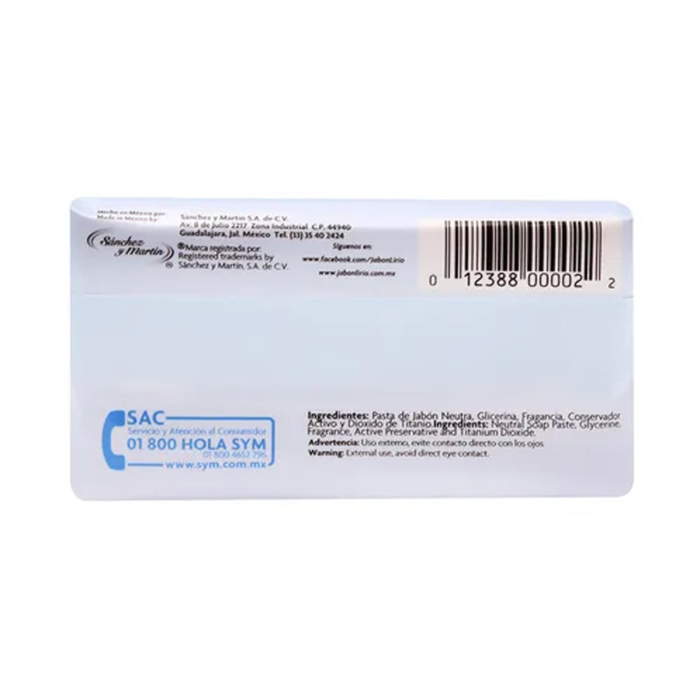 Lirio - Neutro Bar Soap 5.3 Ounces. Pack of 6