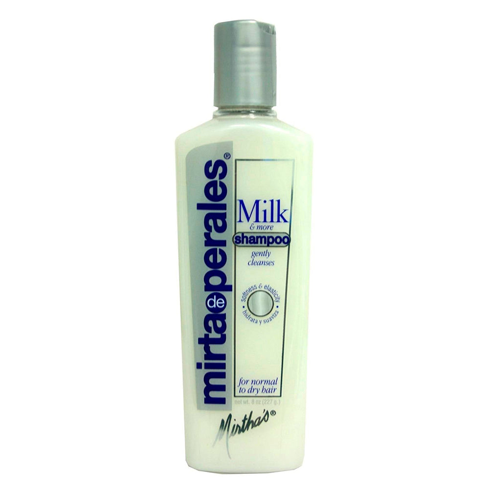 Mirta De Perales Milk Shampoo, Milk Proteins, Deep Hydration, For Dry Hair 8 Oz. Pack of 4