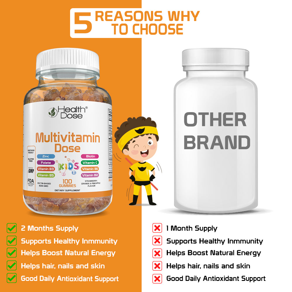 Health Dose Multivitamin Dose Children 100 gummies