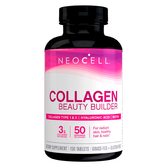 Collagen BioActive 1 & 3 Beauty Builder Radiant Skin Biotin Hyaluronic Acid Vitamina C 150 Tablets