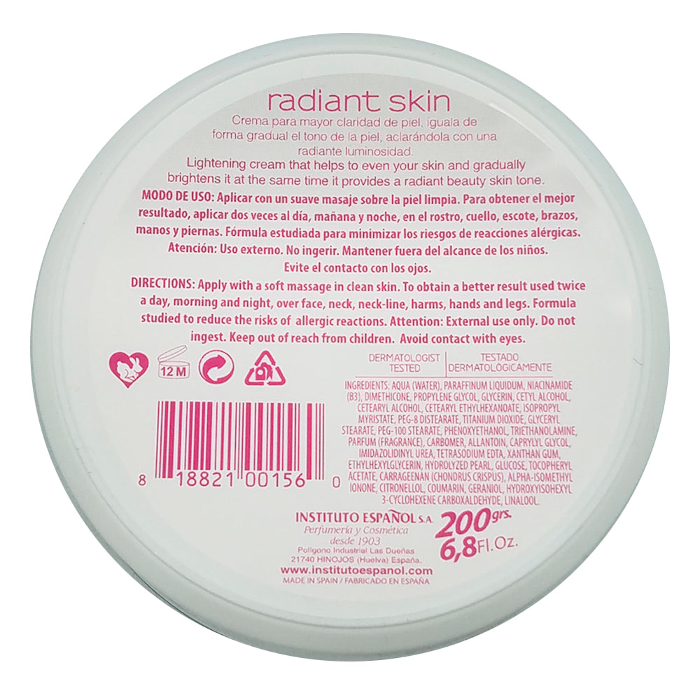 Avena Radiant Brightening Body Cream 6.70 oz - Pack of 3