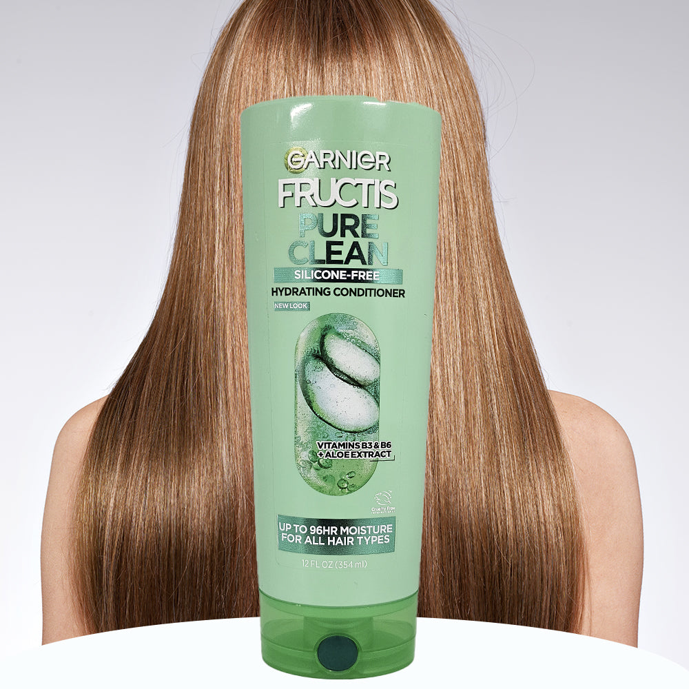 Garnier Fructis Pure Clean Hydrating Conditioner with Aloe Extract, 12 fl oz