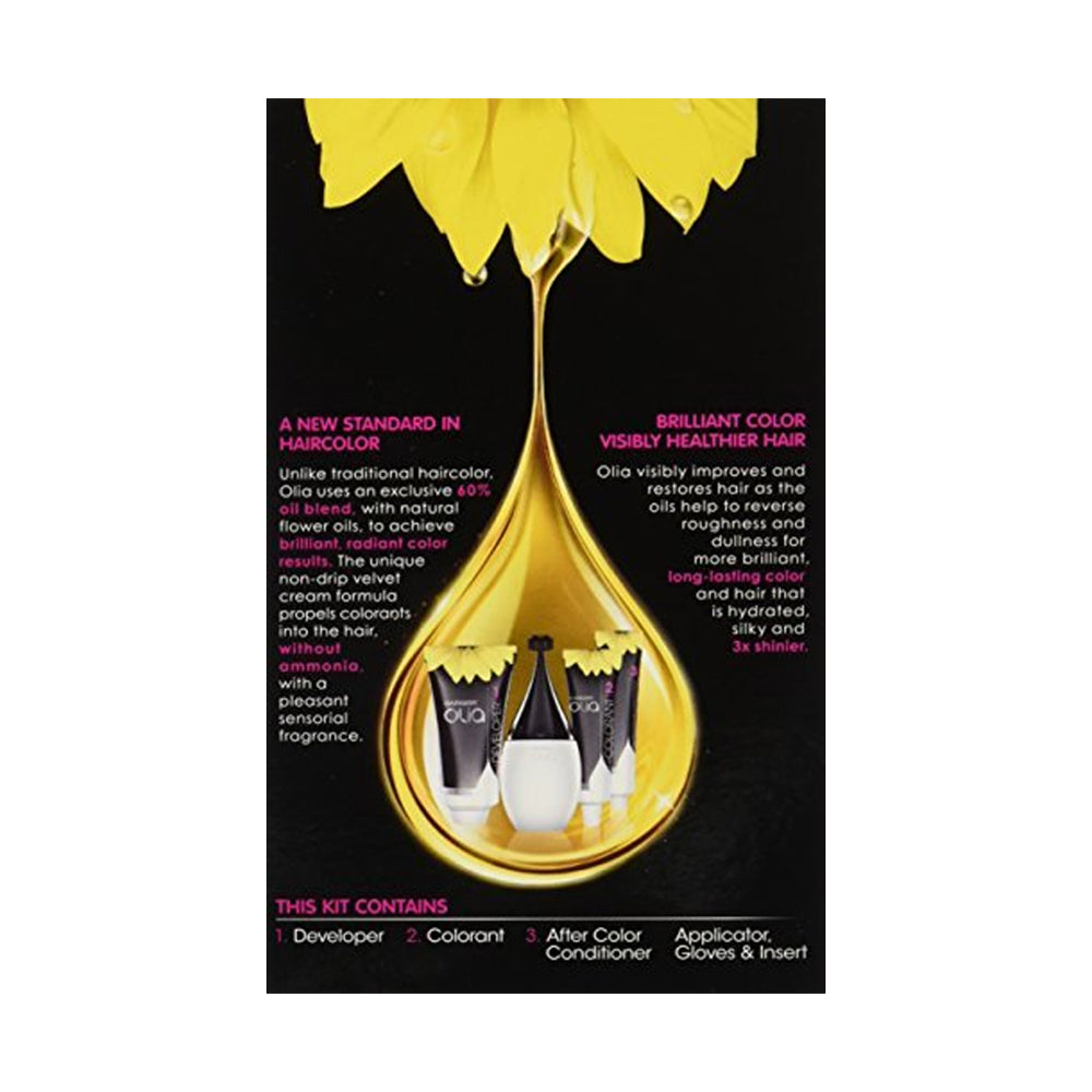 Garnier Olia Ammonia, Medium Golden Brown, Color Oil-Rich Permanent Hair Color.