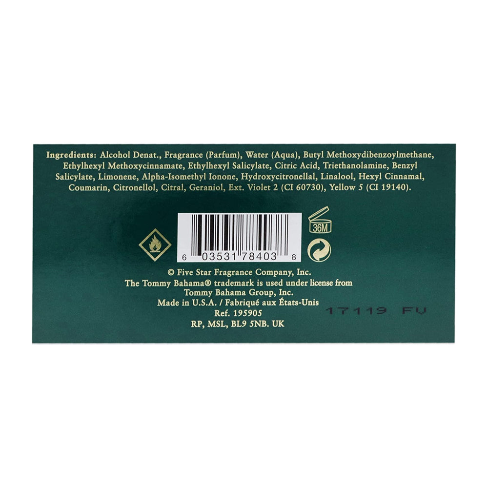 Tommy Bahama Martinique Eau de Cologne Spray for Men. Spicy Scent. 3.4 fl.oz