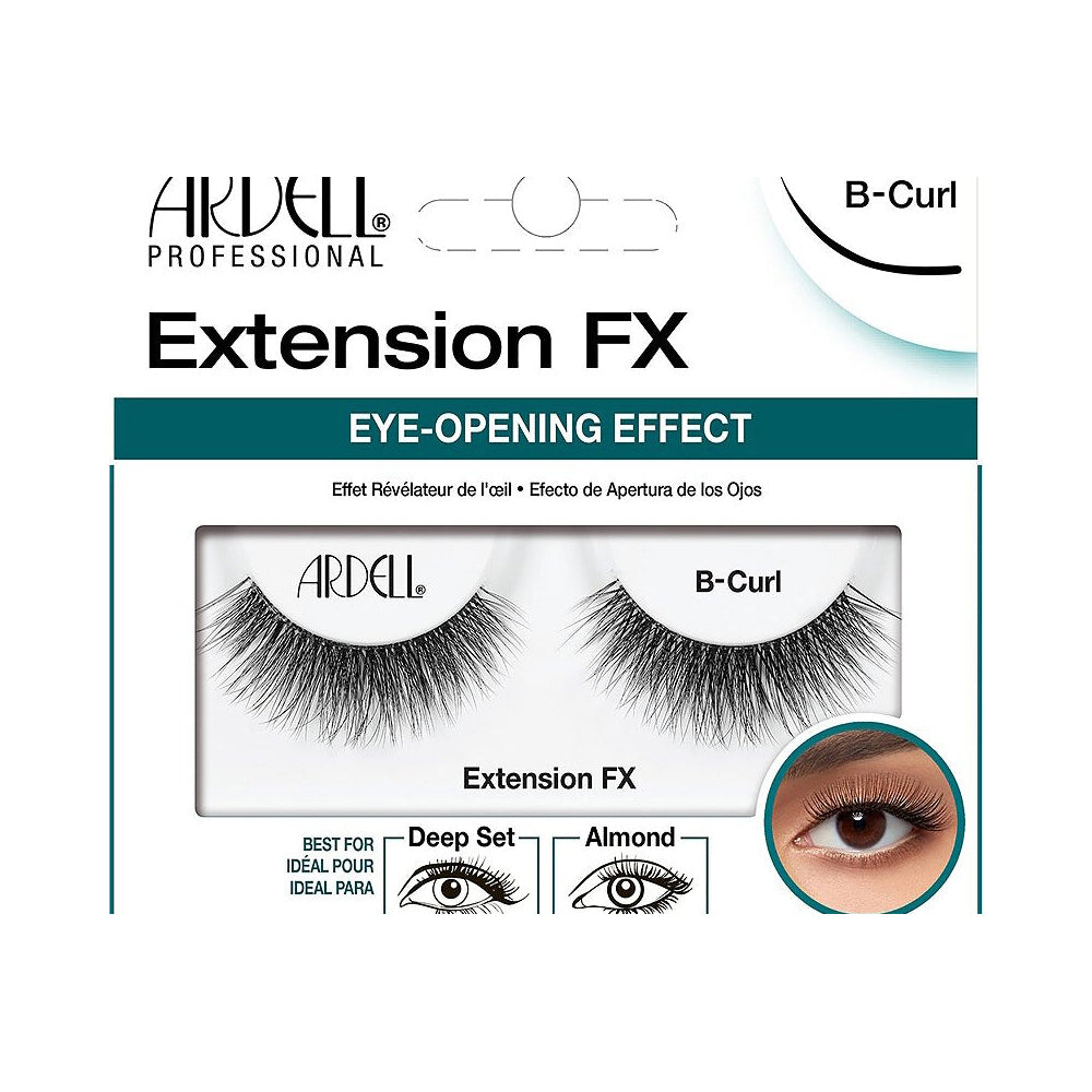 Ardell Professional Extension Fx B-Curl Eyelashes. Eye Opening Effect. 1 Pair