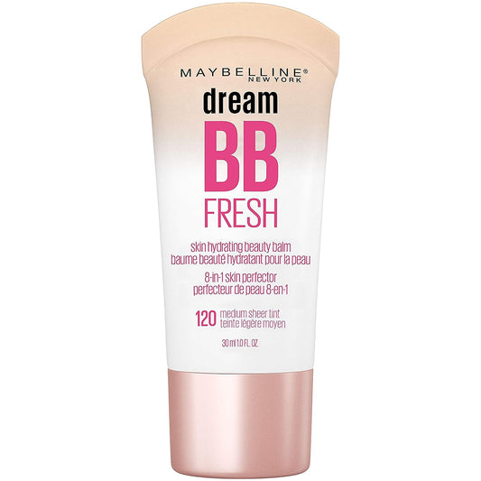 Maybelline Dream Fresh BB Cream. 8-in-1 Skin Perfector. Medium Tint 120. 1 fl.oz