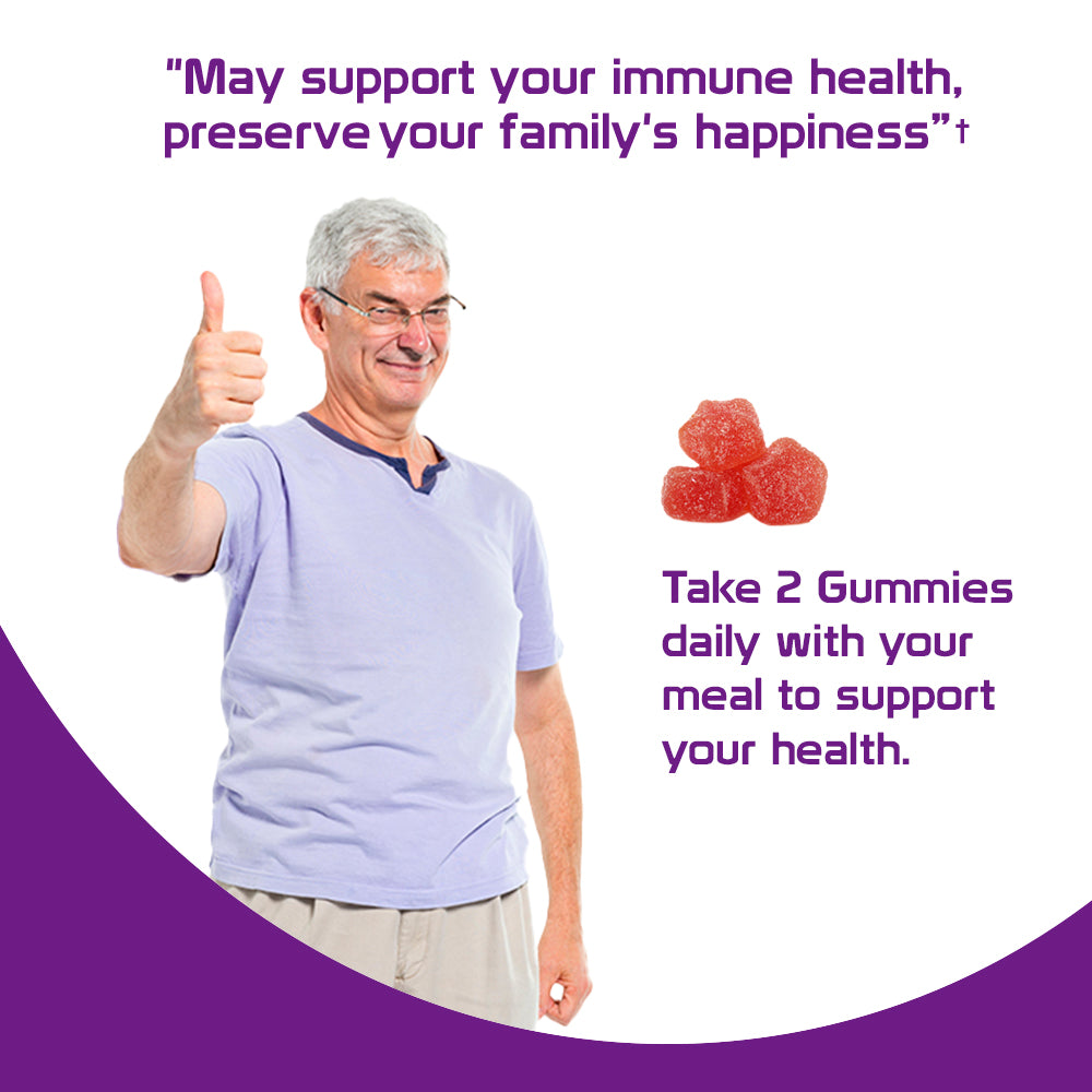 Health Dose Elderberry Adult Gummies x 100 count - Pack of 3