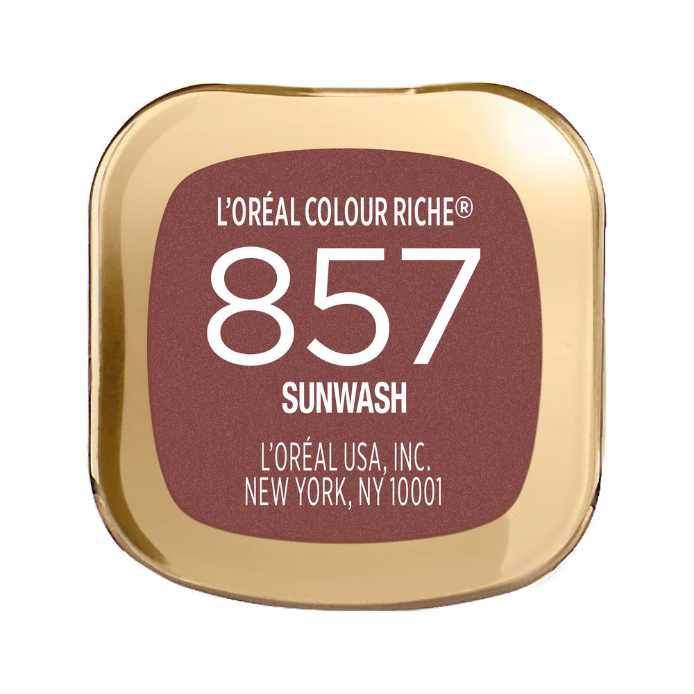 L'Oreal Paris Colour Riche Satin Lipstick. Hydrating & Smooth. Sunwash 857. 1 Ct