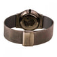 Bering Time Dark Gray Steel Case and Grey Milanese Strap Men's Watch. 32139-222