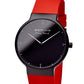Bering Time Max René Collection, Stainless Steel Case and Silicone Band Men's Watch. Black Mat/Red. 15540-523