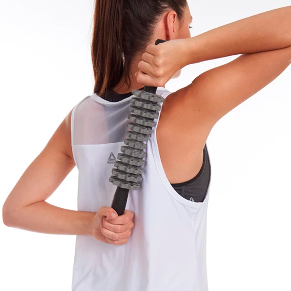 EDX - Customizable 12 Roller Massage Stick. Gray