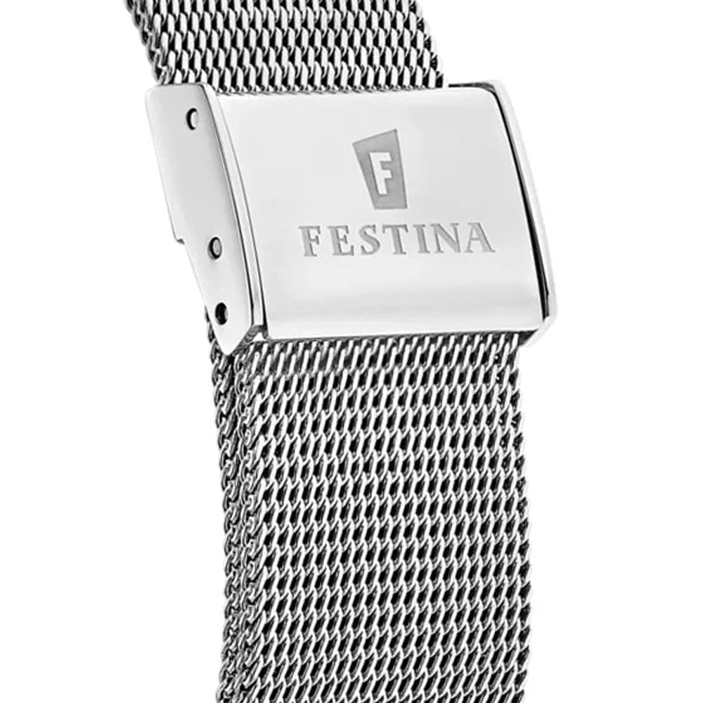 Festina Silver Stainless Steel Case and Milanese Strap Women's Watch. F20420-2