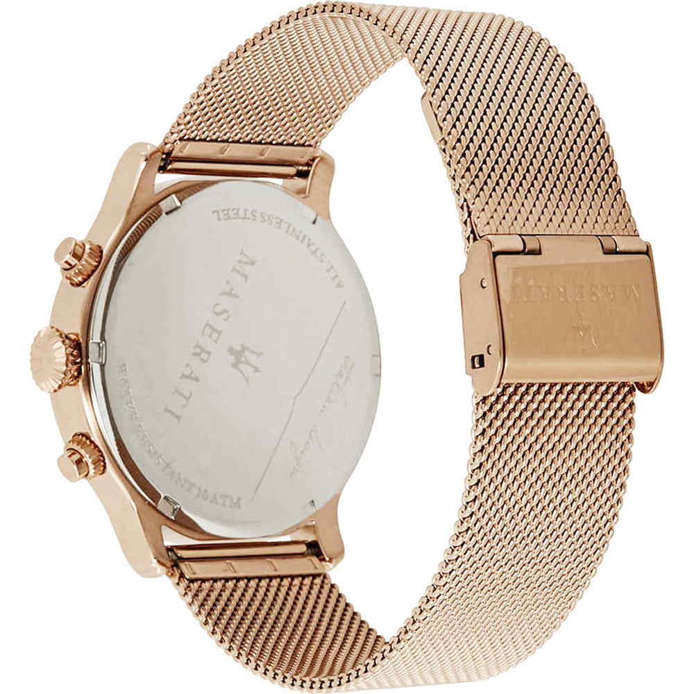 Maserati Epoca Rose Gold Stainless Steel Case & Strap Men's Watch. R8873618005