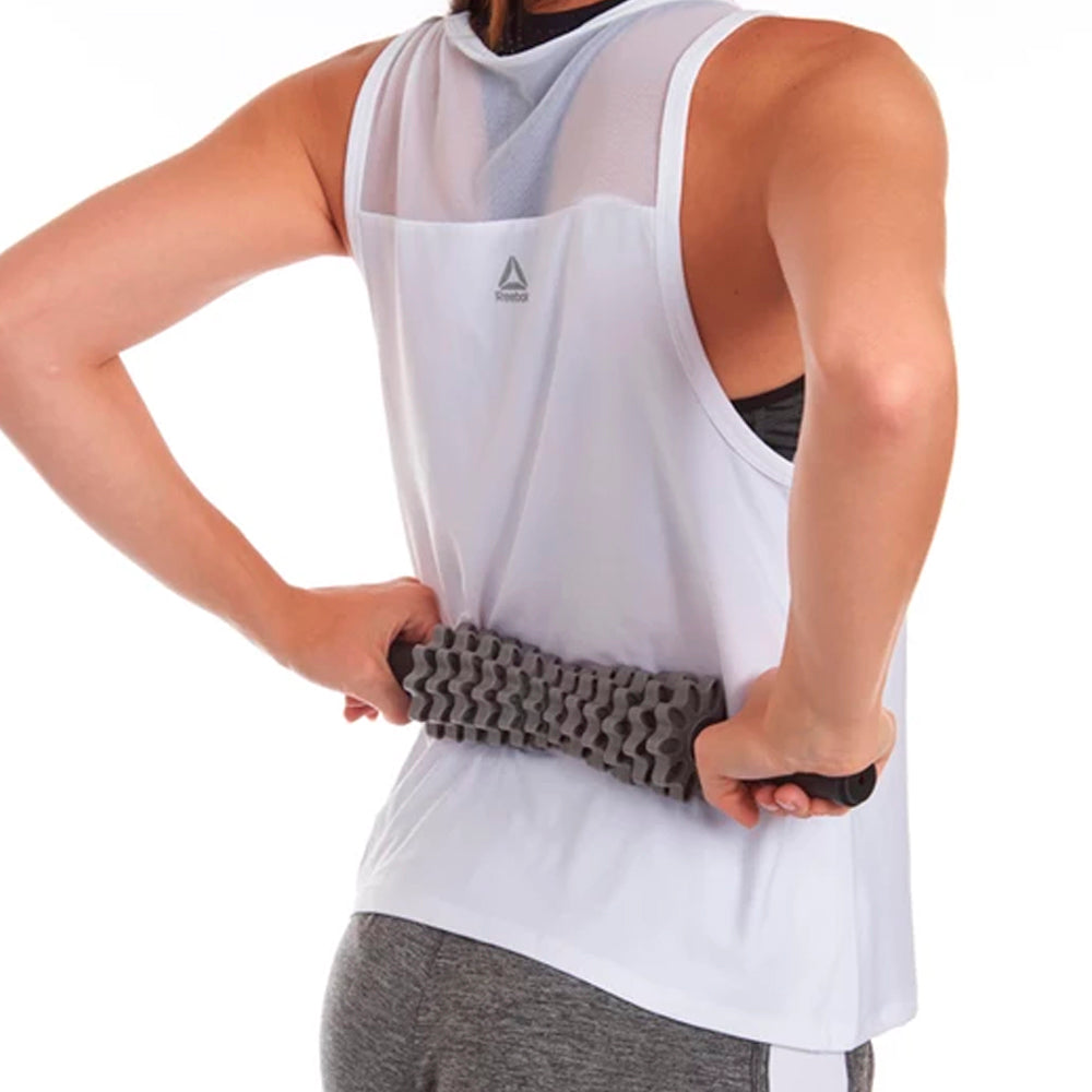 EDX - Customizable 12 Roller Massage Stick. Gray