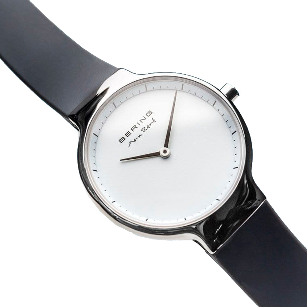Bering Time Max René Stainless Steel Case & White Dial Women's Watch. 15531-400
