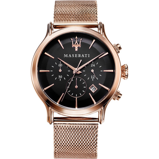 Maserati Epoca Rose Gold Stainless Steel Case & Strap Men's Watch. R8873618005