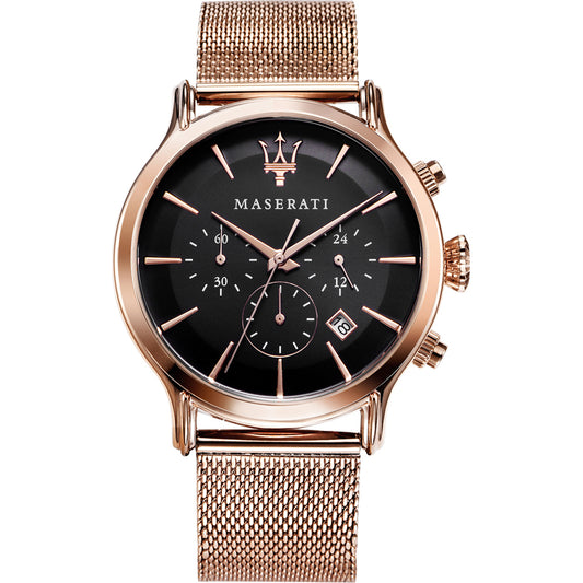 Maserati Epoca Rose Gold Stainless Steel Case & Strap Men's Watch. R8873618005