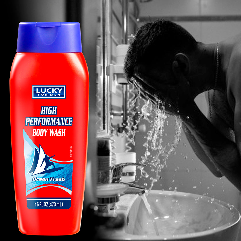 Lucky Super Soft Body Wash - Men's High Performance 16 oz.