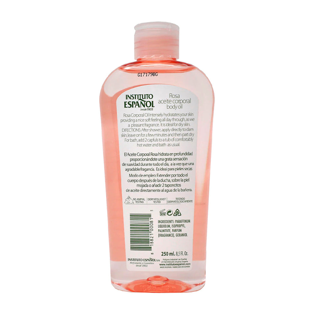 Instituto Español Rosa Body Oil 8.5 Fl Oz 250mL - SotoDeals