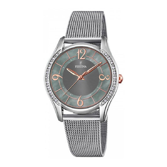 Festina Silver Stainless Steel Case and Milanese Strap Women's Watch. F20420-2