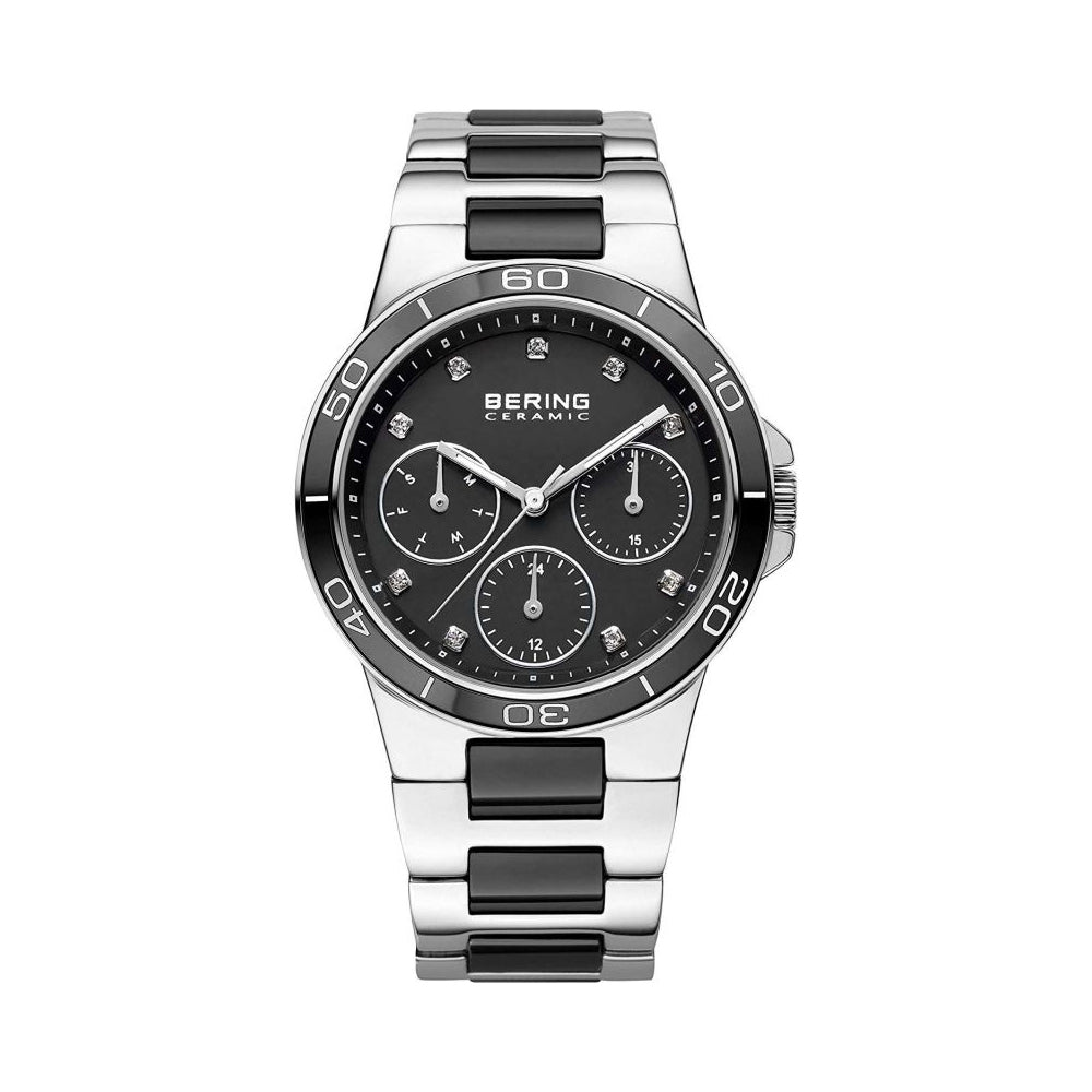 Bering Time Ceramic Silver Steel with Ceramic Elements Women's Watch. 32237-AZ2