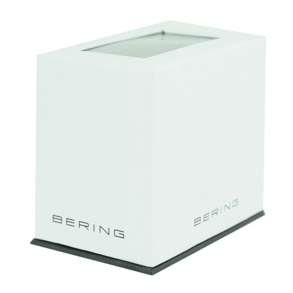 Bering Time Ceramic Stainless Steel Case & White Strap Women'S Watch. 11435-654
