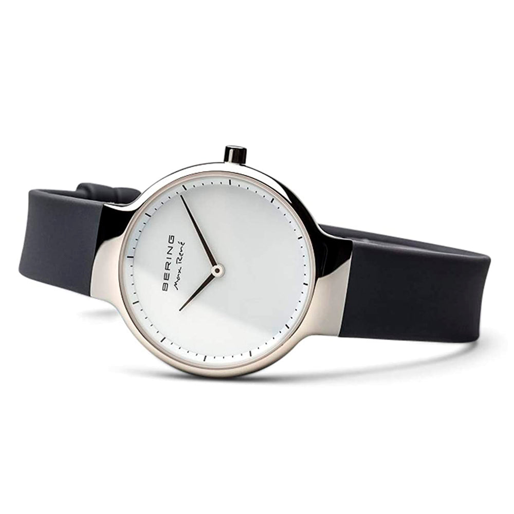 Bering Time Max René Stainless Steel Case & White Dial Women's Watch. 15531-400